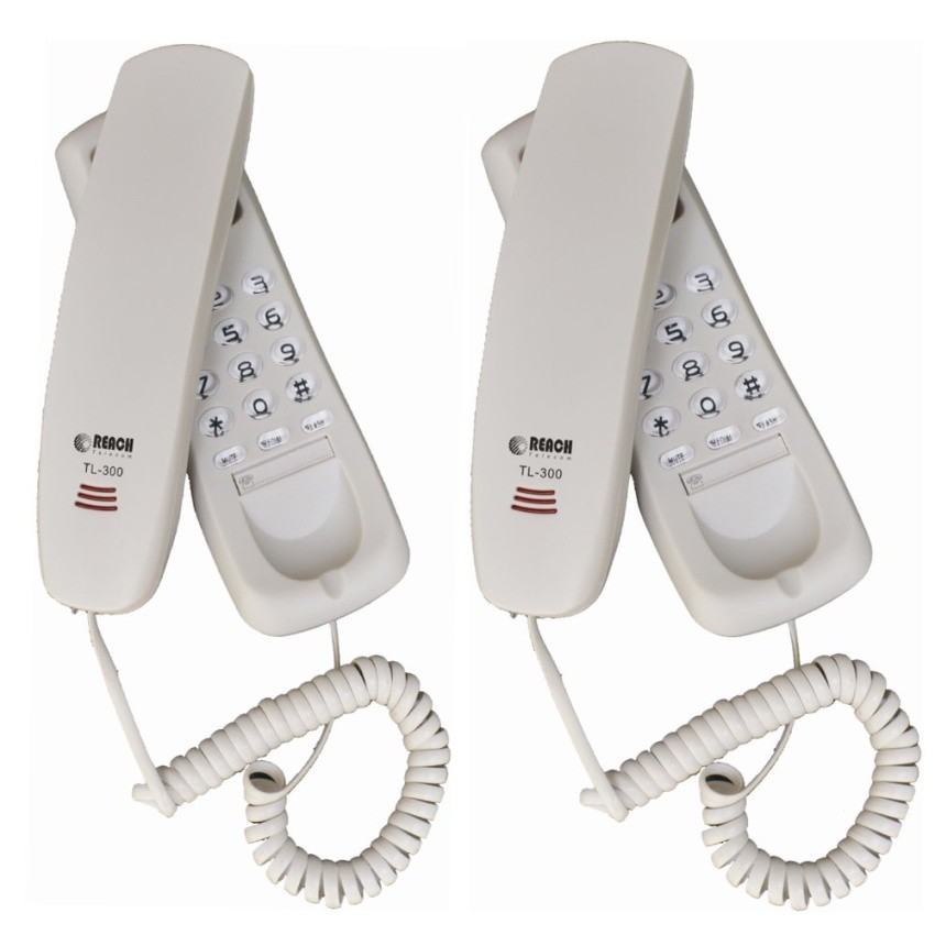 ภาพหน้าปกสินค้าReach โทรศัพท์แขวน รุ่น TL-300 V2 สี Light Grey (แพ็ค 2 ชิ้น) จากร้าน globalreach บน Shopee