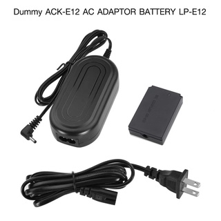Dummy Battery ACK-E12 AC Adapter Battery LP-E12 for Canon M M2 M10 M50 M100 รับประกัน 6 เดือน