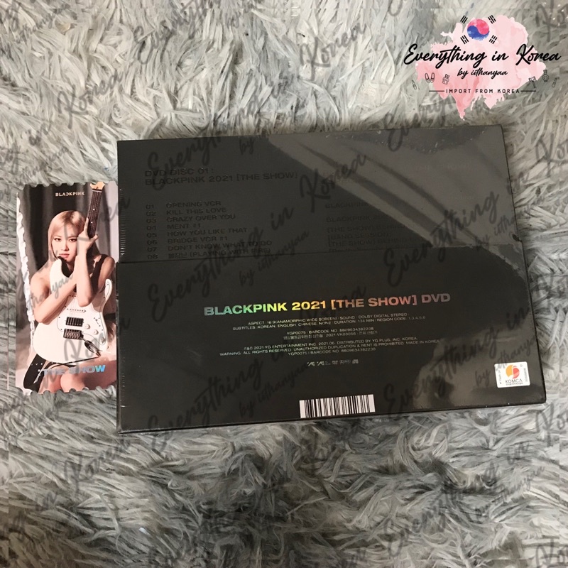 พร้อมส่ง-ถูกกว่าที่เกาหลี-ของแถมครบyg-ไม่แกะซีล-blackpink-2021-the-show-dvd