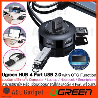Ugreen HUB 4 Port USB 2.0 รองรับได้ทั้ง Computer/Laptop/โทรศัพท์ สามารถชาร์จและเชื่อมต่อพร้อมกันได้สูงสุดถึง 4 Port