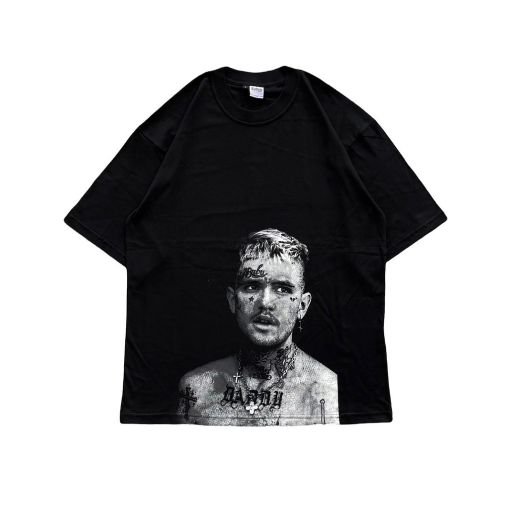 เสื้อยืดโอเวอร์ไซส์เสื้อยืด-แขนสั้น-พิมพ์ลาย-lil-peep-love-blacks-3xl