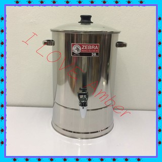 ชื่อ  : ZEBRA  PITCHER  HOT  AND  COLD WATER ZEBRA STAINLESS COOLER 30 CM. STAINLESS COOLER WATER HOT WATER COLD WATER W