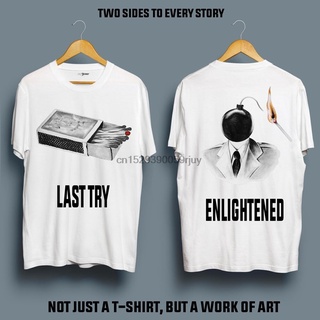 [S-5XL] Last Try Enlightened เสื้อยืด ผ้าฝ้าย สไตล์คลาสสิก สําหรับผู้ชาย