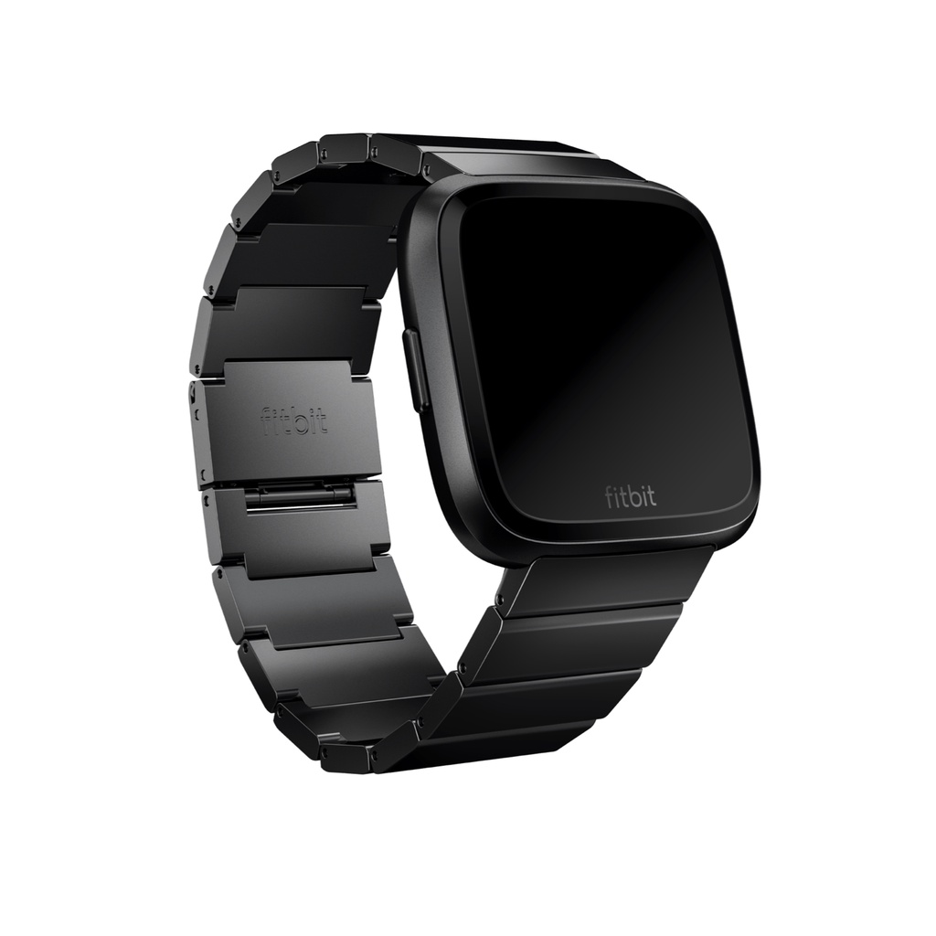 fitbit-versa-accessory-band-stainless-steel-metal-link-black-stainless