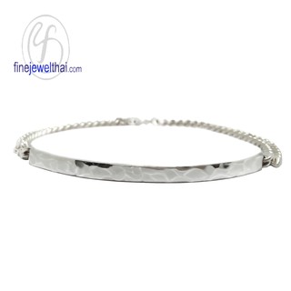 Finejewelthai สร้อยแขนเงิน-สร้อยข้อมือเลส-bracelet-Less-Bangle-Silver-Design - T306800h