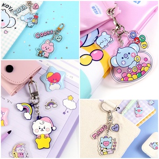 พวงกุญแจ BT21 BABY SILICONE KEYRING,  BT21 BABY ACRYLIC KEYRING 💜สินค้าพร้อมส่ง💜