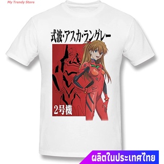 My Trendy Store อีวานเกเลียนเสื้อยืดยอดนิยม Taozhezheluozi Neon Genesis Evangelion T-Shirt Mens Short Sleeve Tshirt Cas