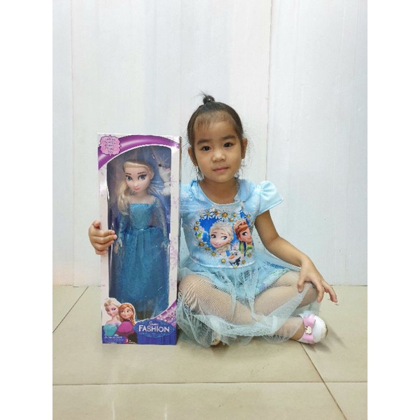 ตุ๊กตาเจ้าหญิง-เอลซ่า-elsa-แห่งfrozen-ของเล่นตุ๊กตา-ตุ๊กตาบาร์บี้-สูง-41cm-ตัวใหญ่-มีโอลาฟแถม-ให้ด้วย-มีเพลง-let-it-go