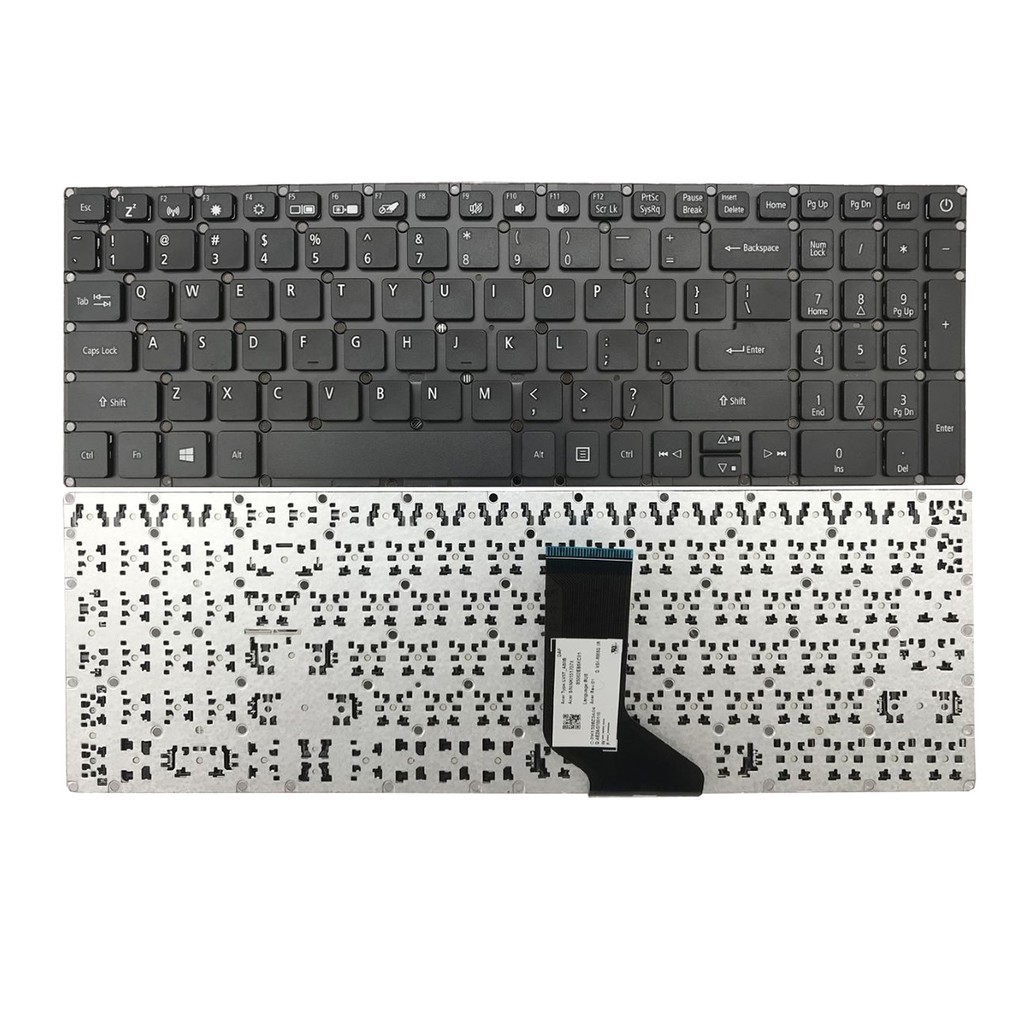 Tastiera Italiana Per Notebook Acer Aspire A315-21G, E5-523, E5-532G, E5-552G, E5-573G E Altri, Layout Italiano, Nera, Con Garanzia 6 Mesi