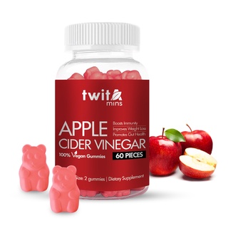 ภาพหน้าปกสินค้าTwitamins Apple Cider Gummies วิตามินแอปเปิ้ลไซเดอร์ [ขวดแดง] [60 เม็ด/กระปุก] [1 กระปุก] วิตามินควบคุมน้ำหนัก ที่เกี่ยวข้อง