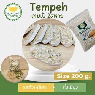 เทมเป้ 2สหาย รสถั่วเหลือง+ถั่วเขียว ขนาด200กรัม Tempeh Fresh  เจมังสวิรัติ  #อาหารคนรักสุขภาพ #โปรตีนทดแทนเนื้อสัตว์