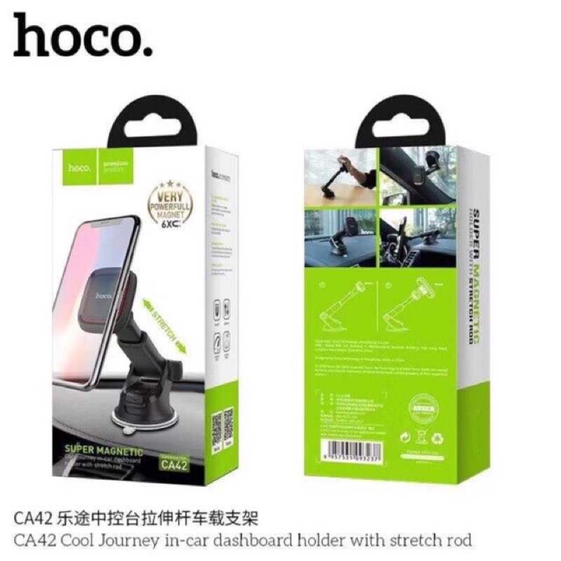 hoco-ca42-magnetic-car-holder-ที่วางโทรศัพท์มือถือในรถยนต์แบบแม่เหล็ก-ตั้งบนคอนโซลหรือกระจก