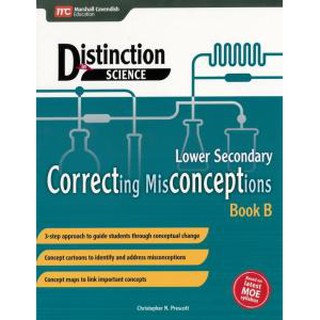 Distinction Science แบบทดสอบวิทยาศาสตร์ ม.ต้น Lower Secondary Correcting Misconceptions Book B