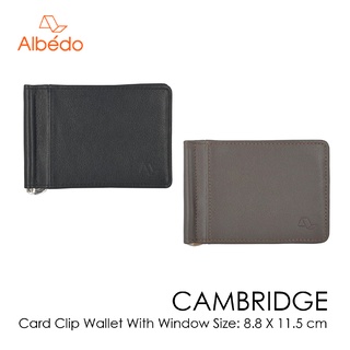 [Albedo] CAMBRIDGE 6 CARD CLIP WALLET WITH WINDOW กระเป๋าสตางค์/คลิปหนีบธนบัตร รุ่น CAMBRIDGE-CB01099/CB01079