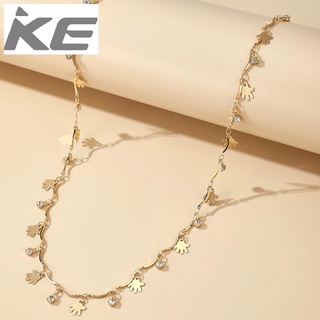 accessories Palm-set diamond single-waist chain Geometric disc tassel waist chain for girls f