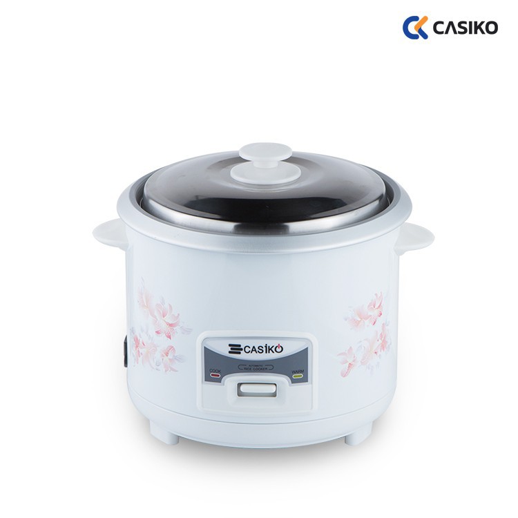 casiko-หม้อหุงข้าวไฟฟ้า-1-5-ลิตร-รุ่น-ck-1599-ลายดอกไม้สวยสดใส-พร้อมซึ้งนึ่งอาหาร-ถ้วยตวงข้าว