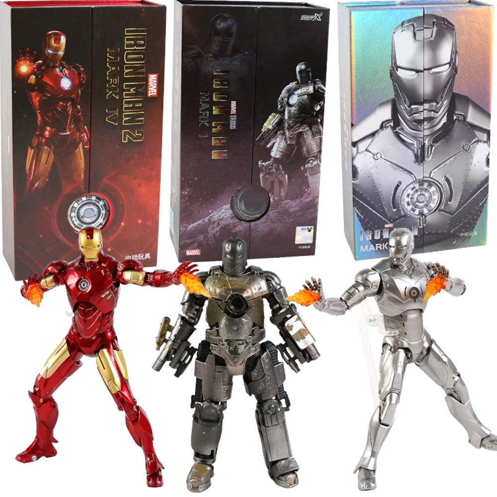 ส่งเร็วจากกทม-figure-iron-man-2-mark-i-ii-iv-โมเดล-ฟิกเกอร์-ไอรอนแมน-มาร์ค-1-2-4-อเวนเจอร์-งานแท้-พร้อมฐาน-ขยับจุดได้