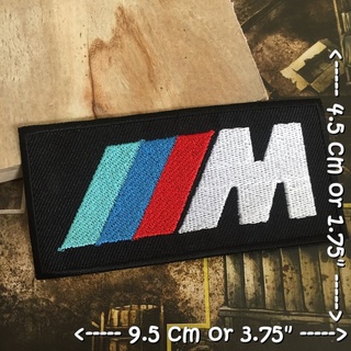 BMW ตัวรีดแบบปัก อาร์มปัก ตัวรีดติดเสื้อ ตัวรีด ติดกระเป๋า ติดหมวก ติดแจ๊คเก็ต Racing Iron on Embroidered Patch