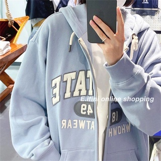E.ifini เสื้อกันหนาว เสื้อแขนยาว เกาหลี แฟชั่น หลวม ใส่สบายๆ 2022 NEW 092601