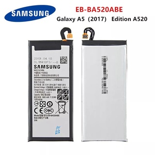 แบตSAMSUNG EB-BA520ABE แบตเตอรี่3000MAh Samsung Galaxy A5 2017 Edition A520 SM-A520F A520K A520L A520W A520F/DS