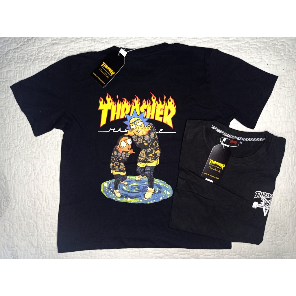 เสื้อยืดoverruns-thrasher-t-shirts