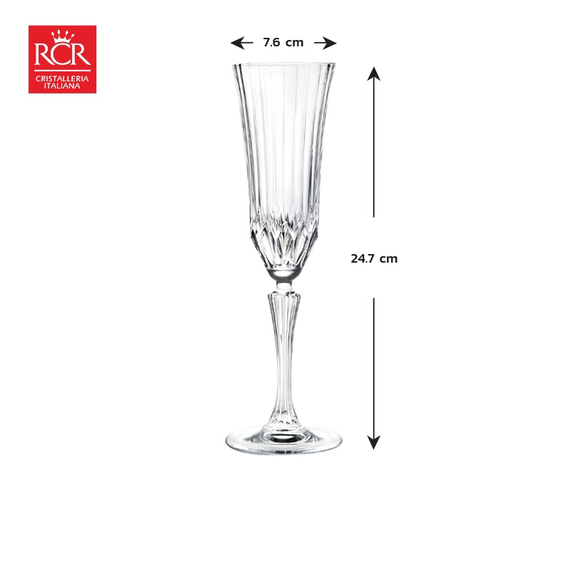 แก้วแชมเปญหรู-คริสตัลอิตาลี-rcr-adagio-champagne-glass-1ใบ