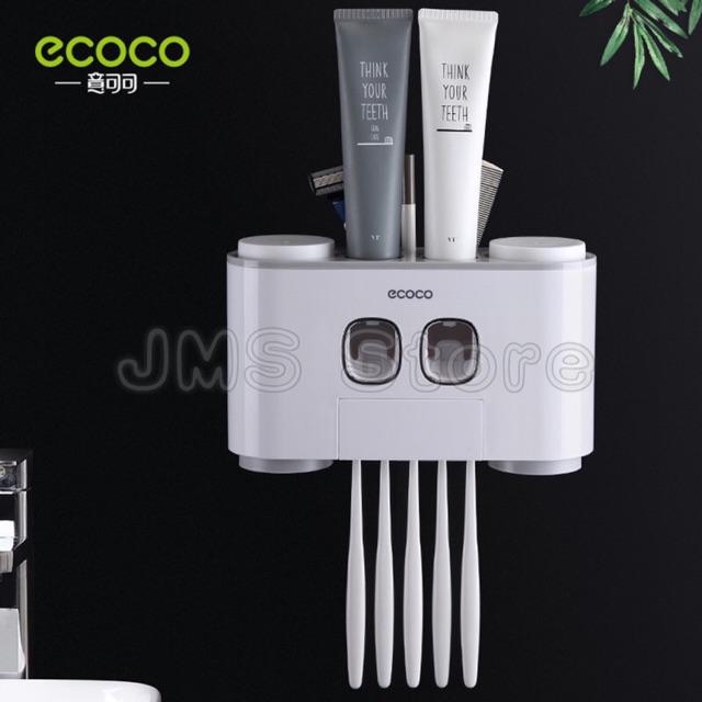 ภาพสินค้าecoco อุปกรณ์เก็บแปรงสีฟัน ที่บีบยาสีฟัน อัตโนมัติ E1802 จากร้าน siberrt บน Shopee ภาพที่ 4