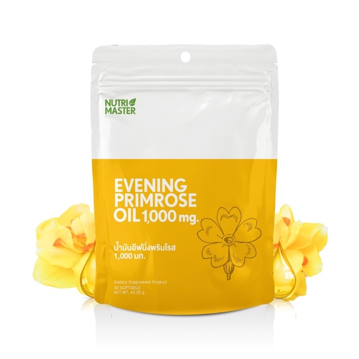 ภาพหน้าปกสินค้าNutri Master Evening Primrose Oil (EPO) 1000 mg นูทรี มาสเตอร์ อีฟนิ่ง พริมโรส รักษาสมดุลร่างกาย ขนาด 30 เม็ด 16854 จากร้าน medicalhub115 บน Shopee