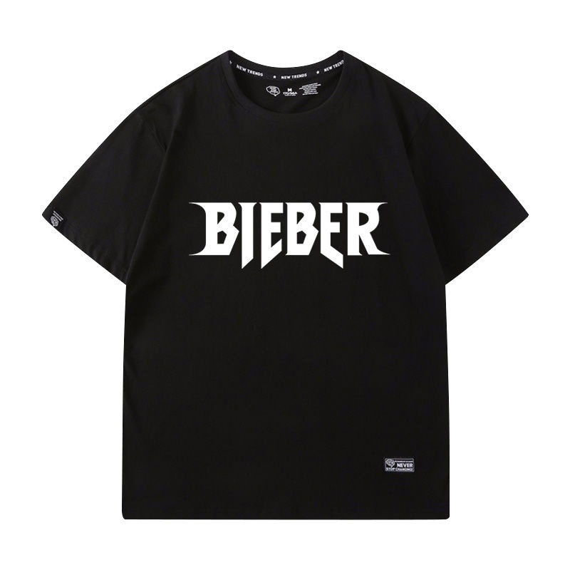 ขายดีjustin-bieber-เสื้อยืดชาย-ins-trend-ป่า-justin-bieber-b-สมบัติชายเสื้อยืดแขนสั้น-ins-tide-ยี่ห้อs-5xl