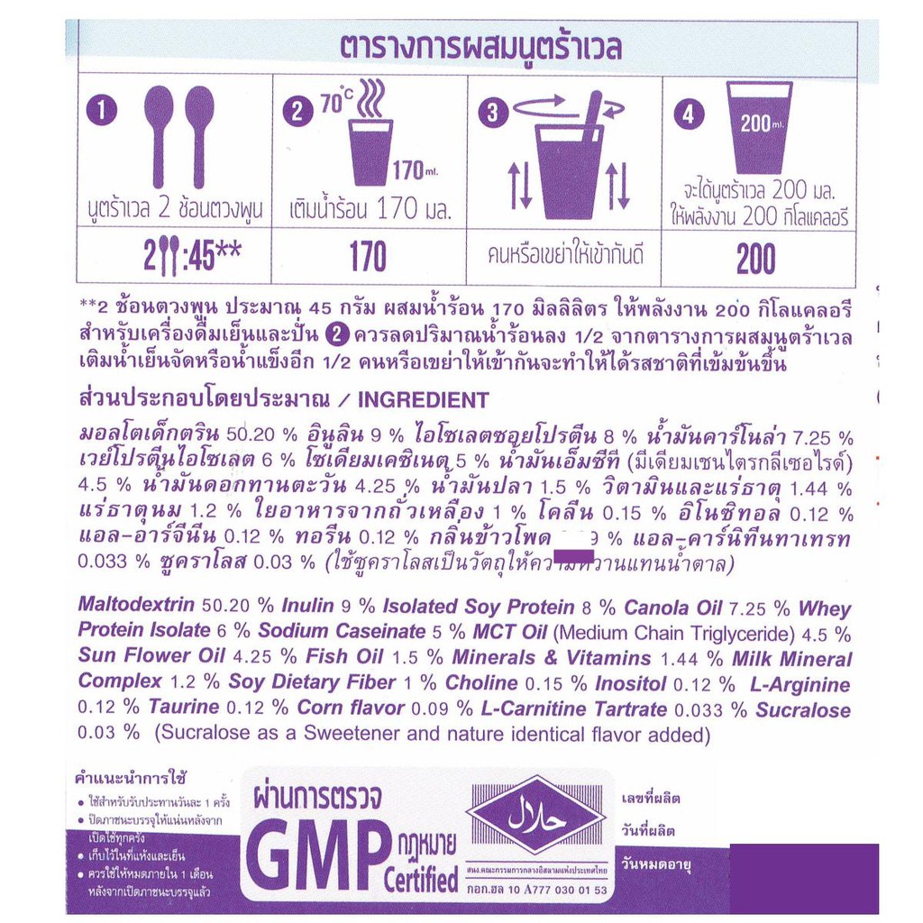 PROWELL Nutra Well 480 g. บำรุงร่างกาย สูตรมาตราฐาน นูตร้าเวล สำหรับ ...