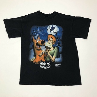 เสื้อยืดโอเวอร์ไซส์เสื้อยืด ผ้าฝ้าย พิมพ์ลาย Scooby Doo Where Are You สไตล์วินเทจ แฟชั่นฤดูร้อน สําหรับผู้ใหญ่ ไซซ์ LS-3