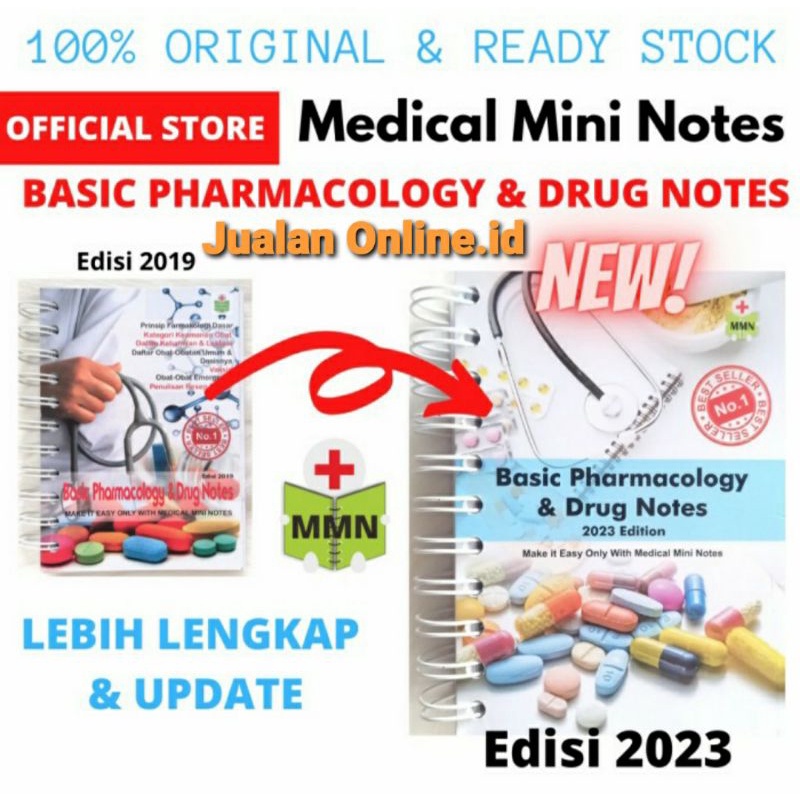 Basic Pharmacology & Drug Notes รุ่น 2023 | หนังสือเภสัชกรรม ขนาดพกพา ...