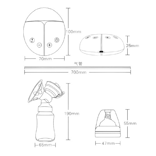 เครื่องปั้มนมไฟฟ้า-electric-breast-pump-แบบปั๊มคู่-พกพาสะดวก