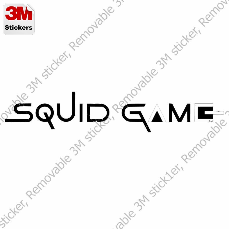 squid-game-สติ๊กเกอร์-3m-ลอกออกไม่มีคราบกาว-removable-3m-sticker-สติ๊กเกอร์ติดรถยนต์มอเตอร์ไซ