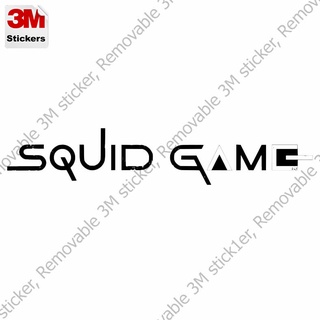 squid game สติ๊กเกอร์ 3M ลอกออกไม่มีคราบกาว, Removable 3M sticker สติ๊กเกอร์ติดรถยนต์มอเตอร์ไซ