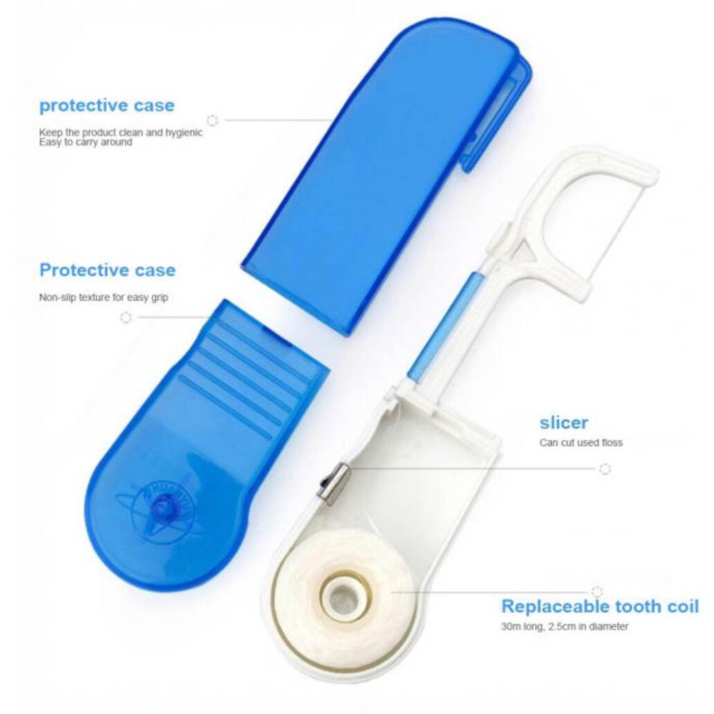 Noble One Oral Picks เปลี่ยน Self-Cut ไหมขัดฟันผู้ถือไม้จิ้มฟัน Flosser ...