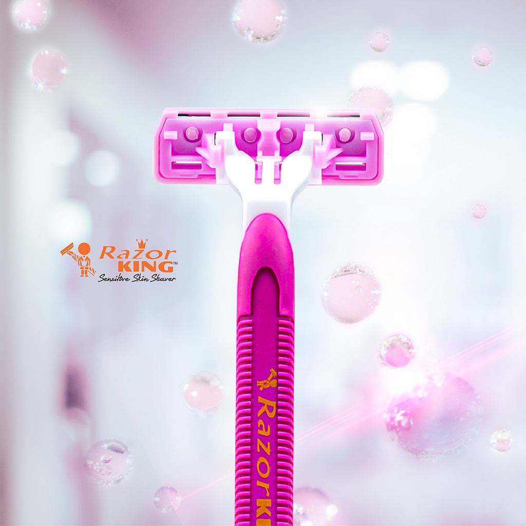 Razor King Super Plus 3X มีดโกนขน 3ใบมีด สำหรับผู้หญิง 2 ด้าม | Shopee ...