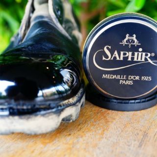 แว๊กขัดรองเท้า Saphir wax อันดับหนึ่ง (สีดำ)