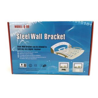 ถาดวางชั้นวาง Stell Wall Bracket เลาเตอร์ เครื่องบันทึก กล่องดาวเทียม สีขาว