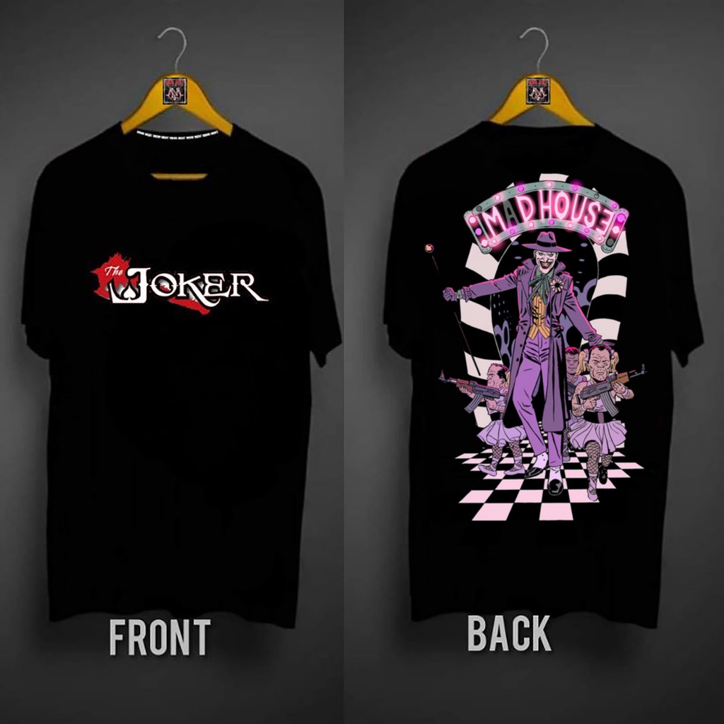 เสื้อครอปสายฝอ-โจ๊กเกอร์คอลเลกชัน-tshirt-ระเหิดเสื้อยืดสีดําเสื้อผู้ชายผู้หญิงท็อปส์ซู