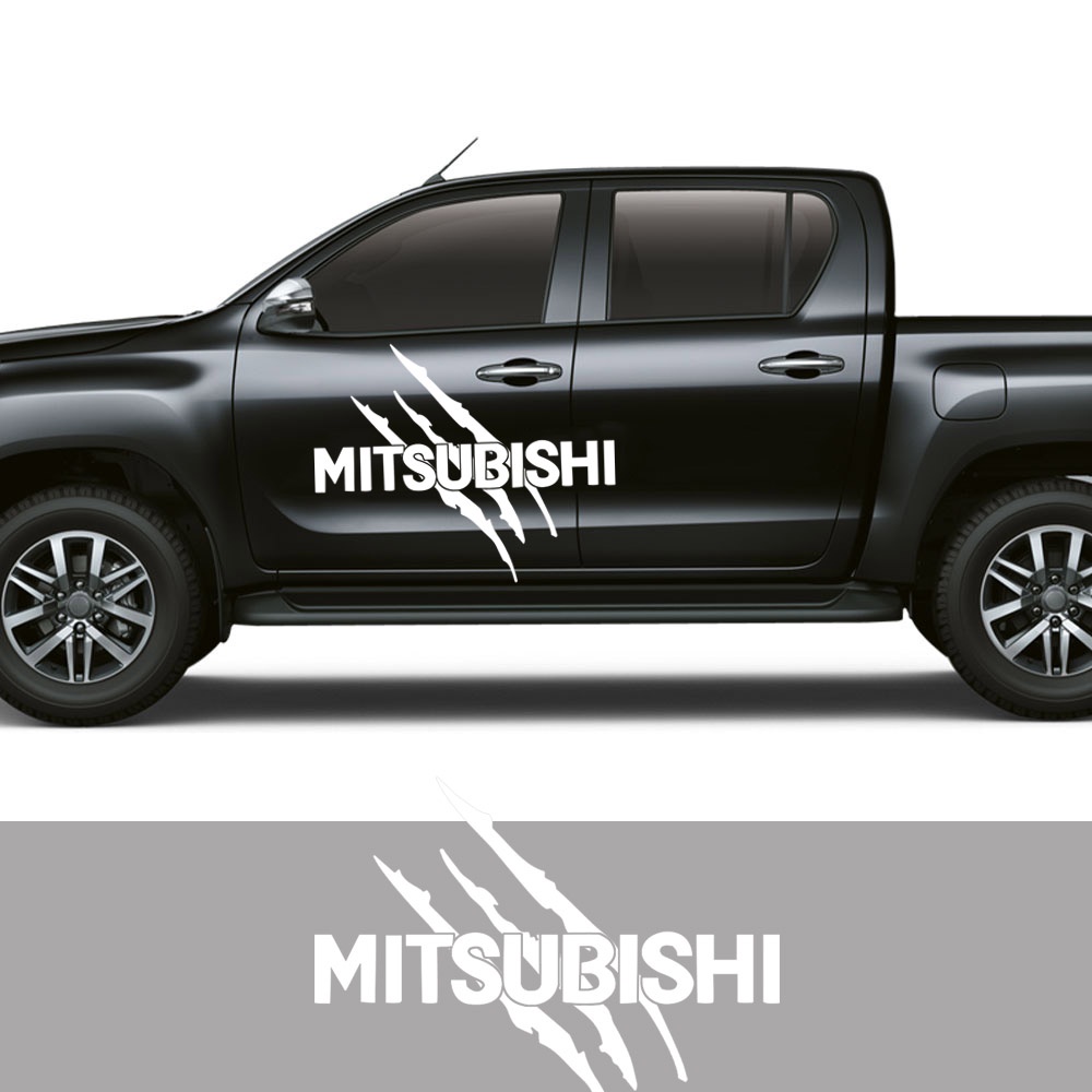 รถบรรทุกรถด้านข้างสติกเกอร์สำหรับ-mitsubishi-triton-mirage-asx-xpander-อุปกรณ์เสริม-car-decals