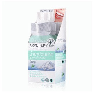 (ยกกล่อง)Premium Fresh Mint Mouthwash 15ml Skynlabน้ำยาบ้วนปาก