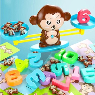 ลิงปรับสมดุลของเล่นเรียนรู้คณิตศาสตร์ของเล่นเสริมพัฒนาการทางสติปัญญาสำหรับทารก