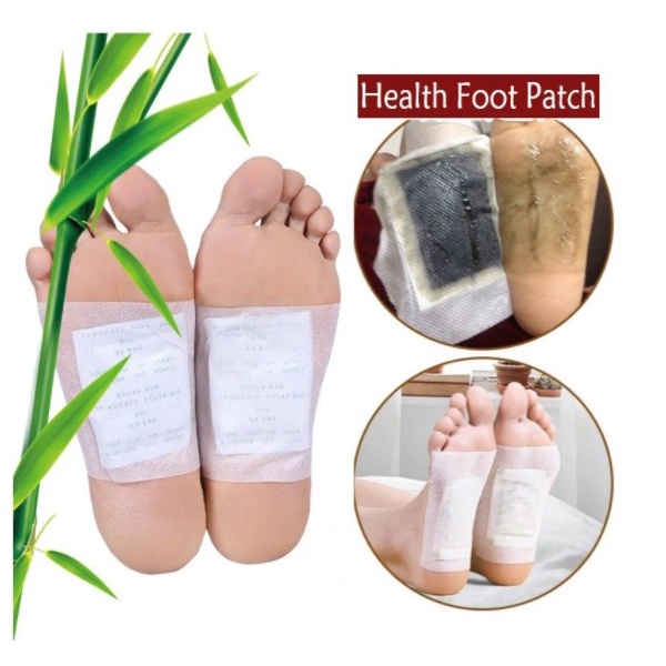 แผ่นแปะเท้าดูดสารพิษ-กล่องละ10แผ่น-detox-foot-pad-แผ่นดูดสารพิษจากเท้า