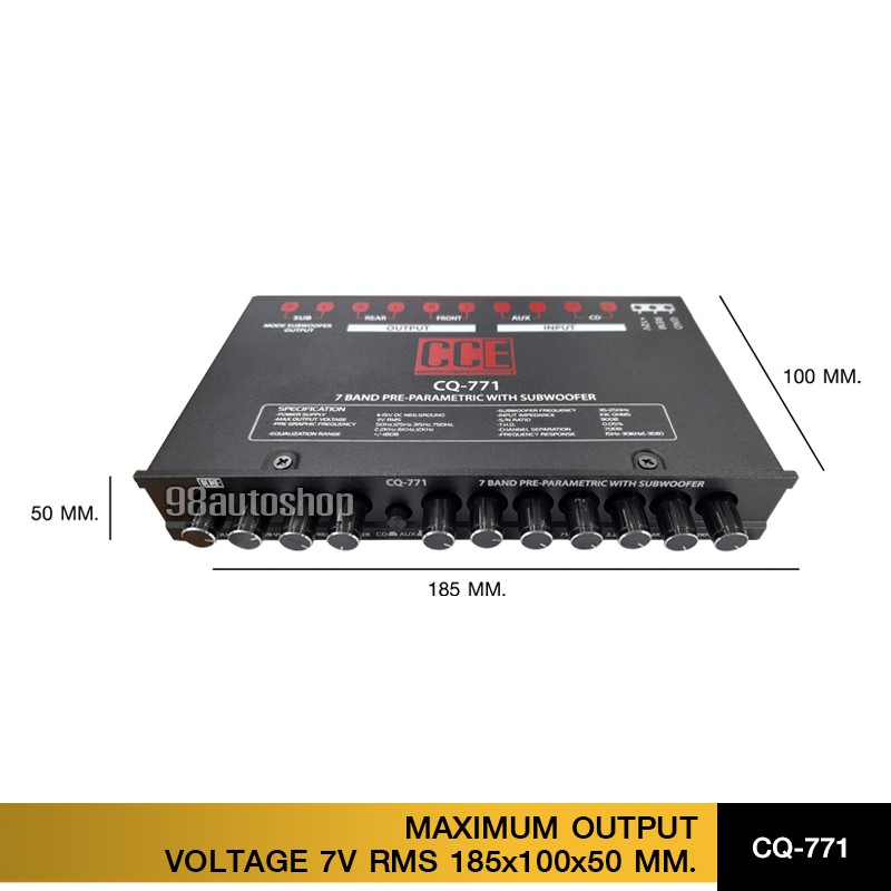 cce-ปรีแอมป์-7-แบนด์-รุ่น-cq-771-ปรีคลาสดี-ปรีแอมป์รถยนต์-ปรี7แบนแยกซับ-ปรีแอมป์