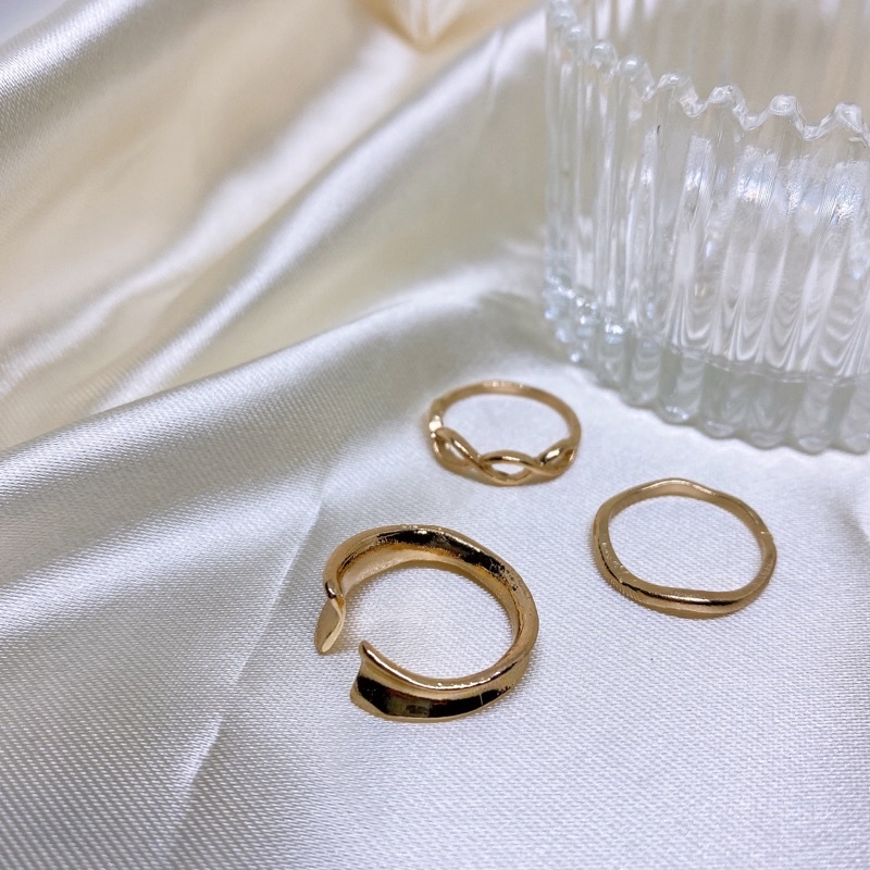 พร้อมส่งในไทย-แหวนแฟชั่น-เซต-3-ชิ้น-แหวนราคาถูก-แหวน-แหวนยอดฮิต