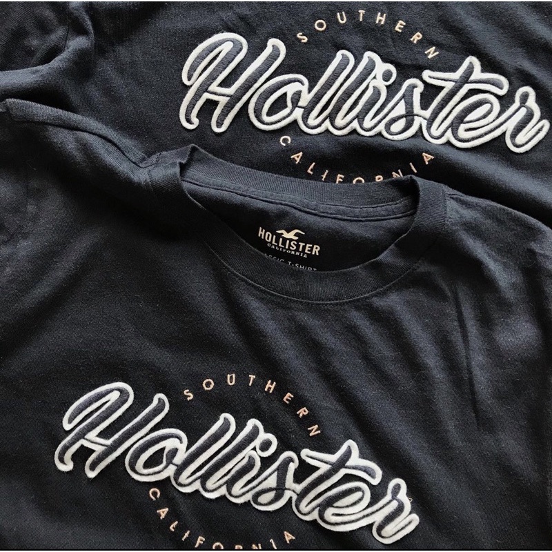 hollister-logo-graphic-tee-เสื้อยืดคอกลมแขนสั้นแบรนด์