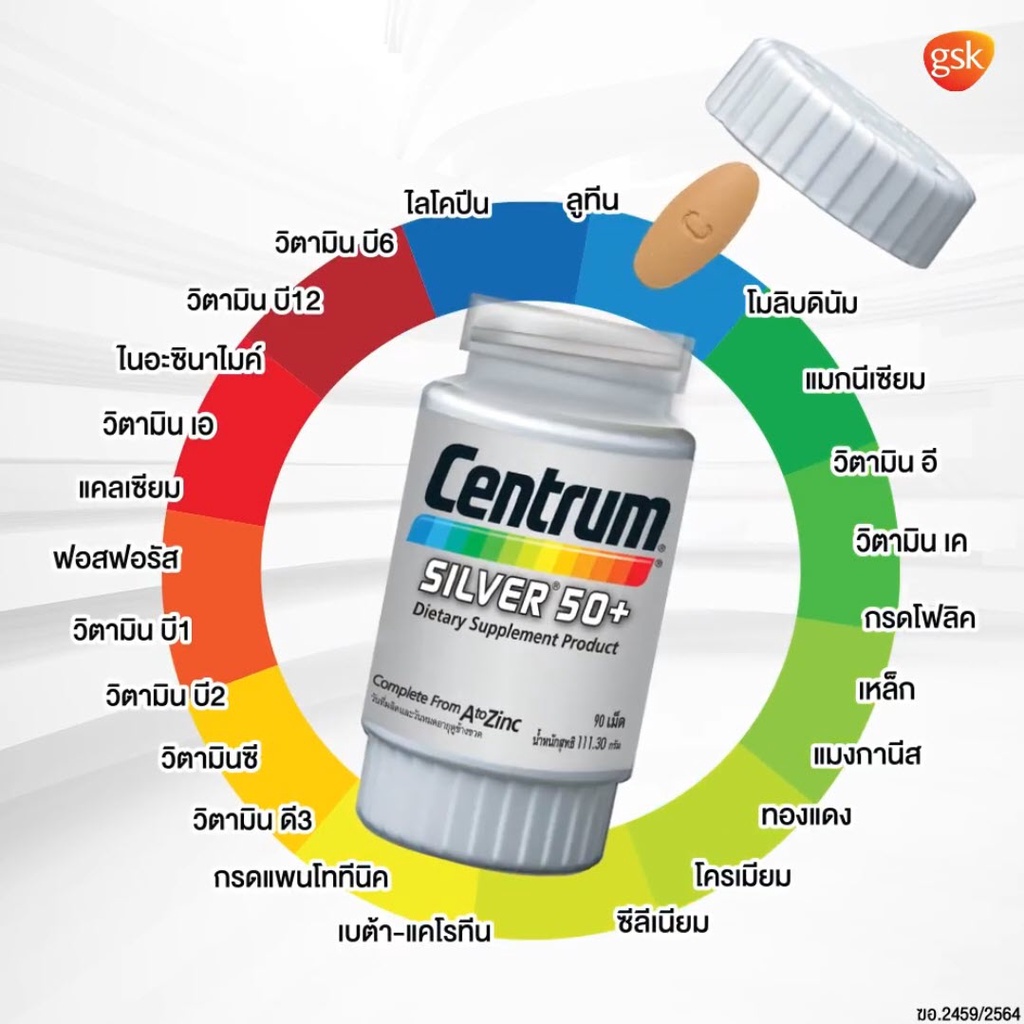 centrum-silver-50-เซ็นทรัม-วิตามินรวม-บำรุงร่างกาย-สำหรับผู้สูงอายุ