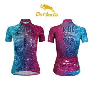 DeMonte Cycling เสื้อจักรยานผู้หญิง DE025 ลาย Galaxy เนื้อผ้า Microflex