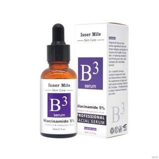 Niacinamide 5% เซรั่มวิตามิน B3 เอสเซ้นต่อต้านริ้วรอย ต่อต้านริ้วรอย 30 มล.